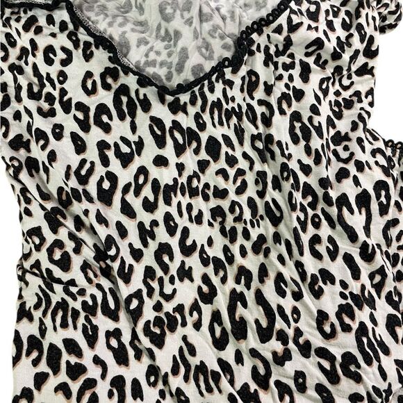 Sonoma Leopard Print Women's Sleepwear Set size medium excellent see pics - Picture 2 of 2